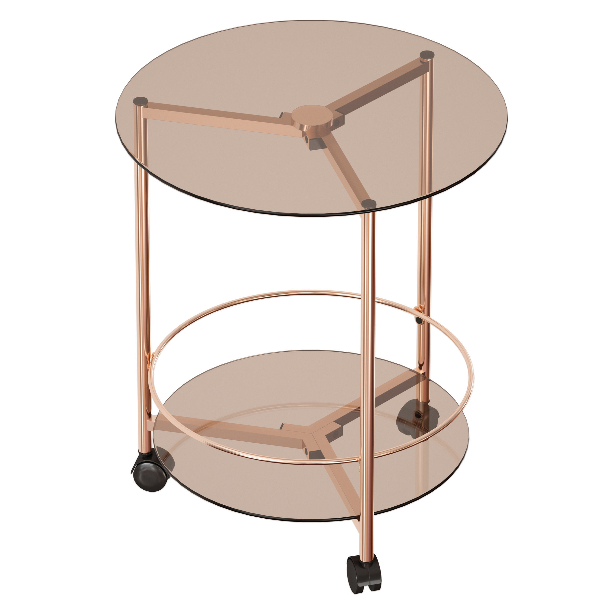 GIBSON ROLLING END TABLE 3D model_3