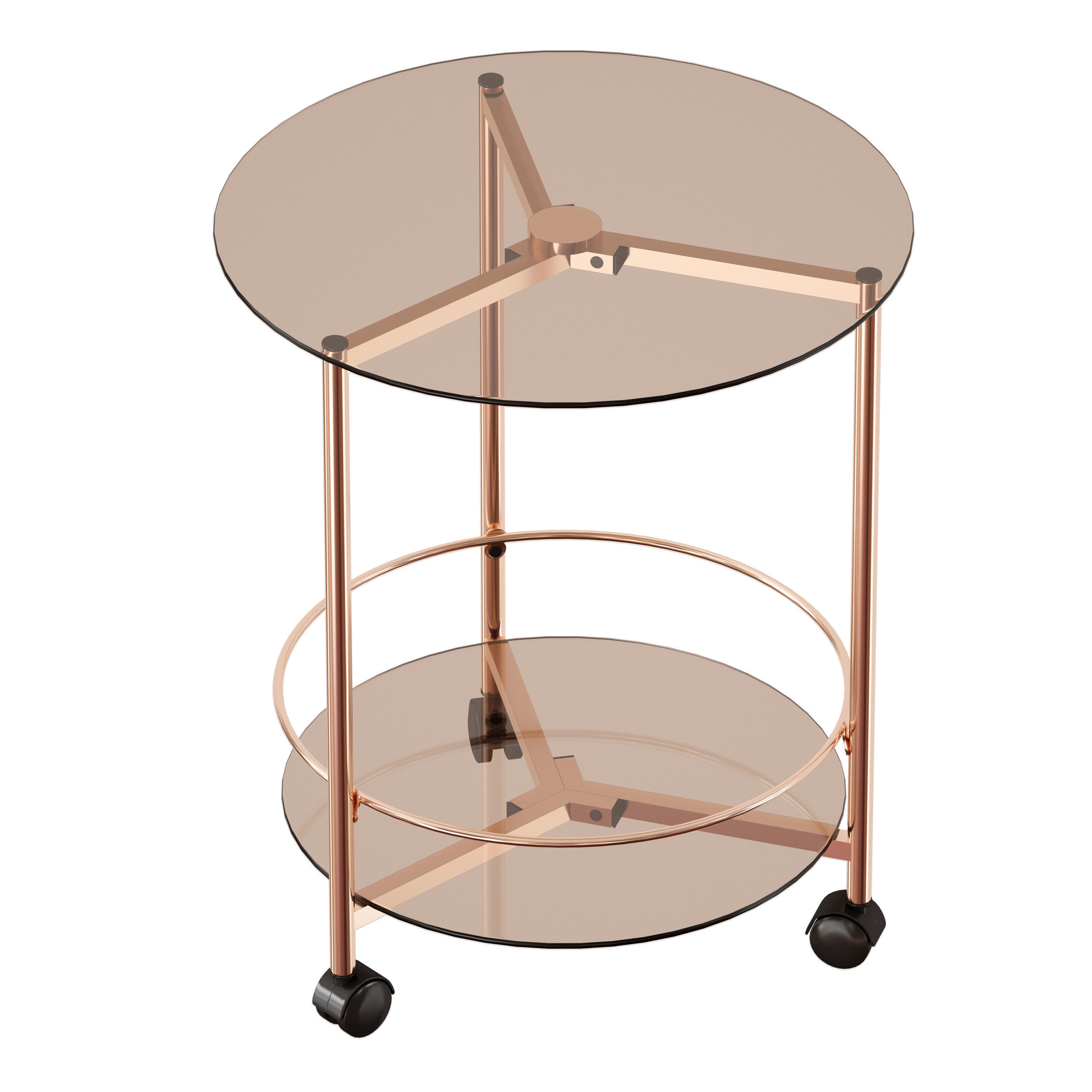 GIBSON ROLLING END TABLE 3D model_4