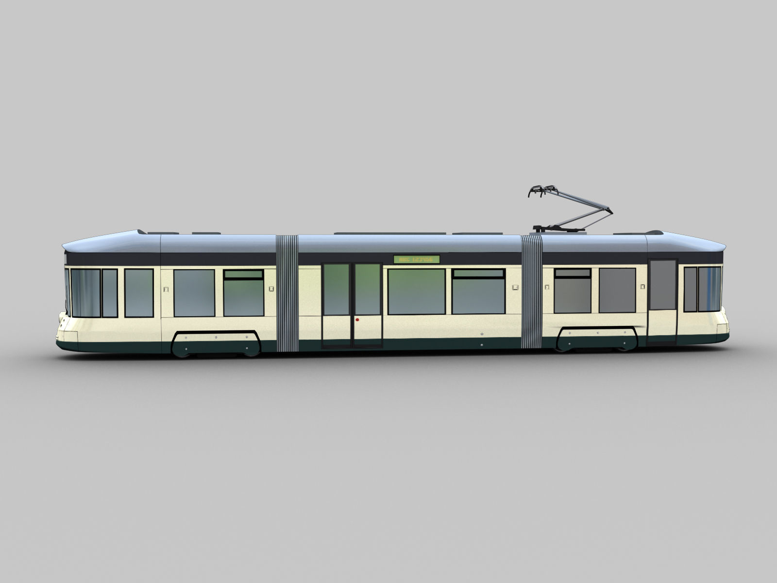 Linz Tram Austria Low-poly 3D model_5