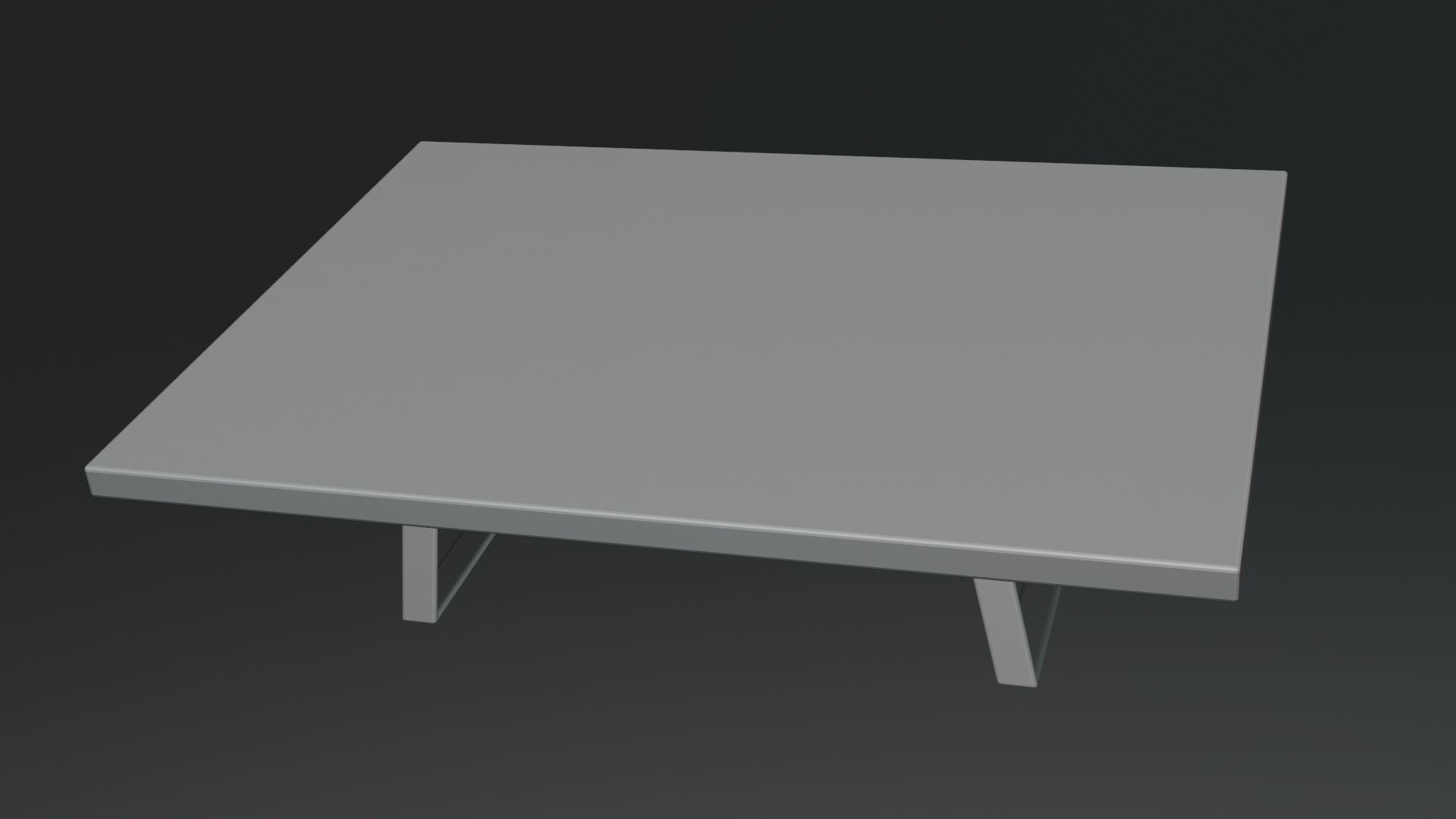 Interior and exterior wooden tables and stools 3d models Low-poly 3D model_11