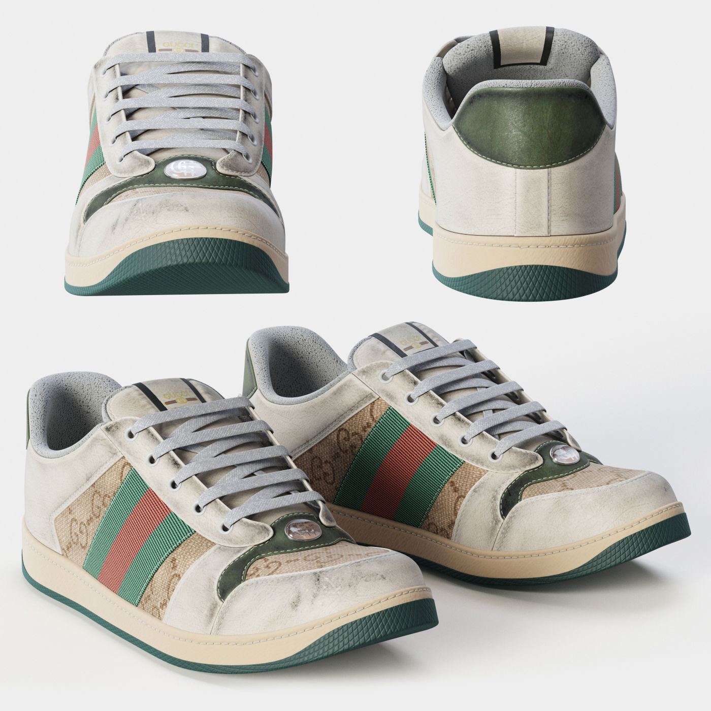 Leather Sneakers Screener 3D model_3
