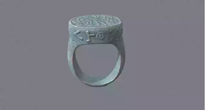 Low Poly Bronze Celtic ring  Anillo Celta bronce Low-poly 3D model