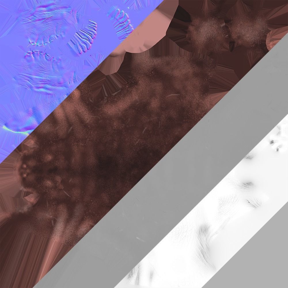 Hippopotamus Rigged Low-poly 3D model_8