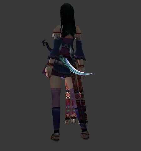 Female Scimitar 3D model_3