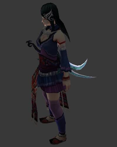 Female Scimitar 3D model_1