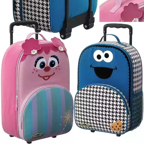 Sesame Street Luggage Model 3D model