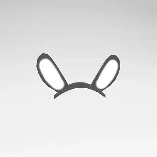 Low Poly Bunny Hairband v1 003