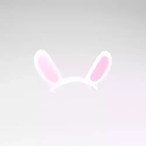 Low Poly Bunny Hairband v1 004