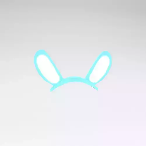Low Poly Bunny Hairband v1 005