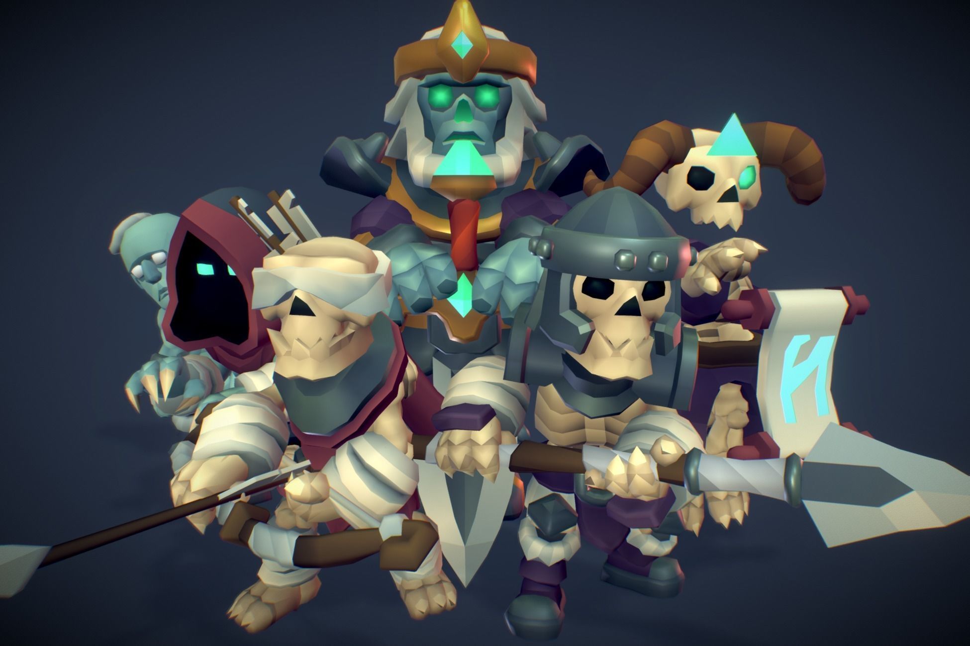 RTS Mega Pack - Proto Series Low-poly 3D model_4