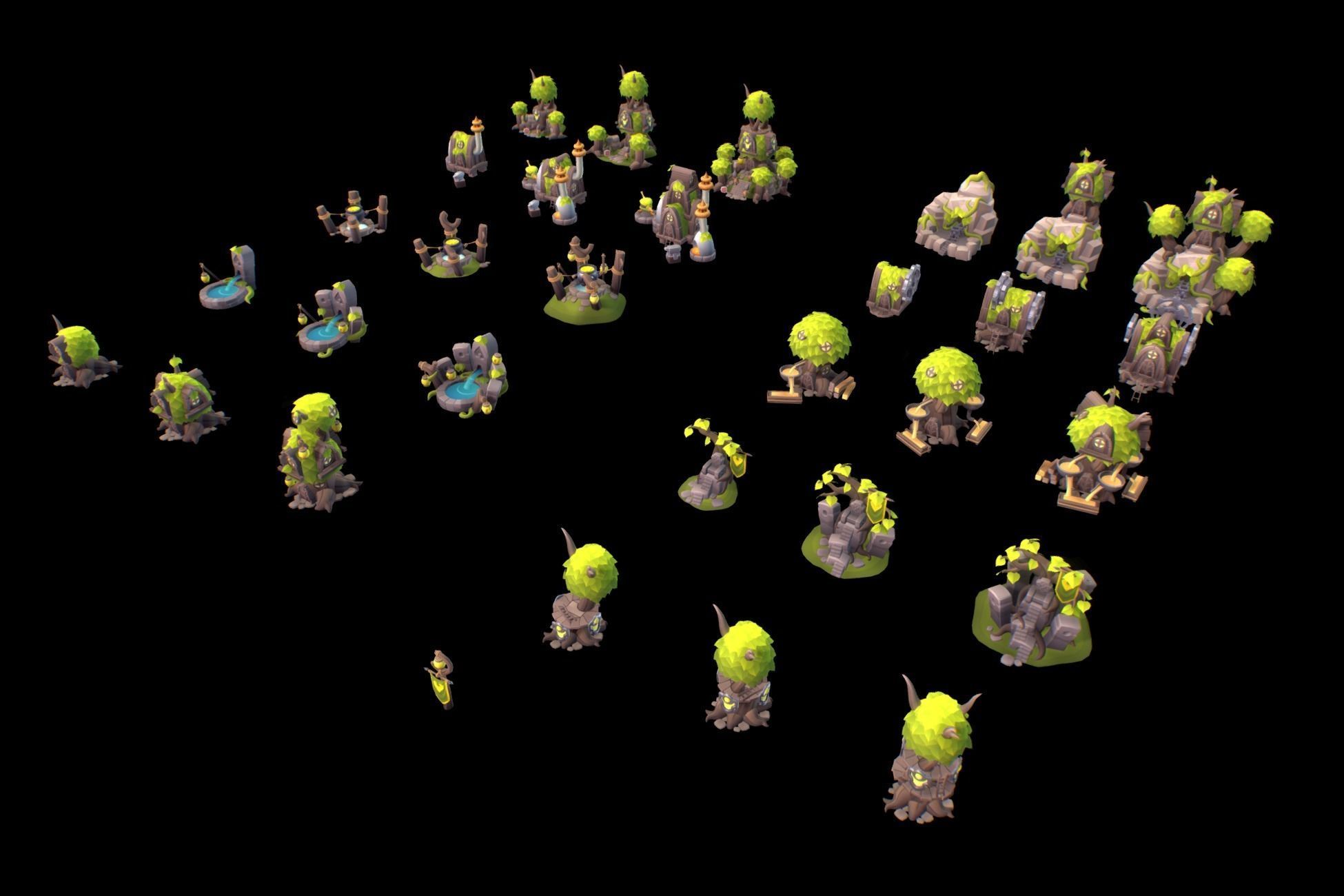 RTS Mega Pack - Proto Series Low-poly 3D model_7