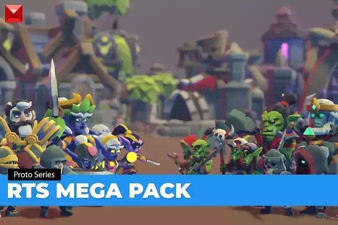 RTS Mega Pack - Proto Series Low-poly 3D model