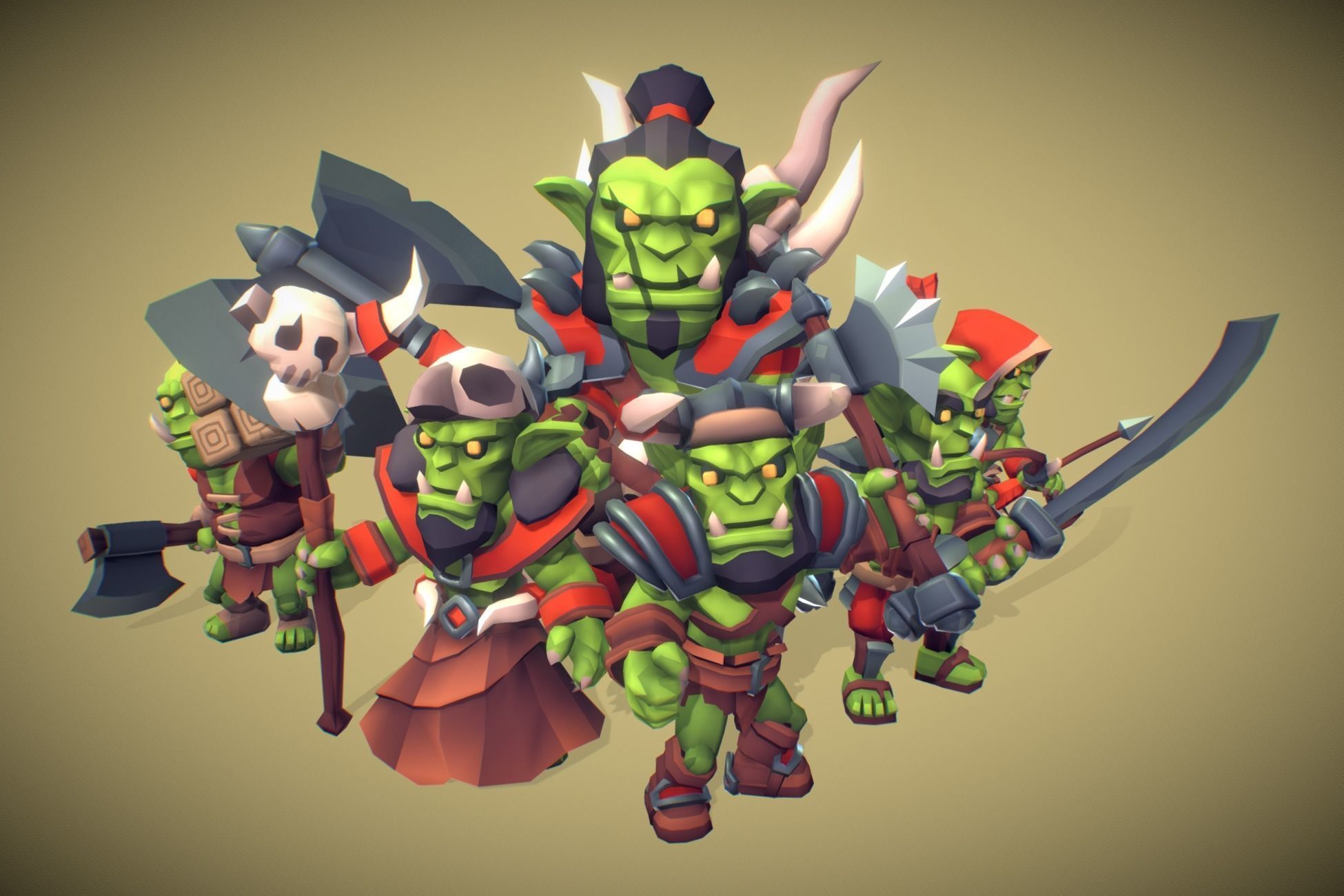 RTS Mega Pack - Proto Series Low-poly 3D model_1