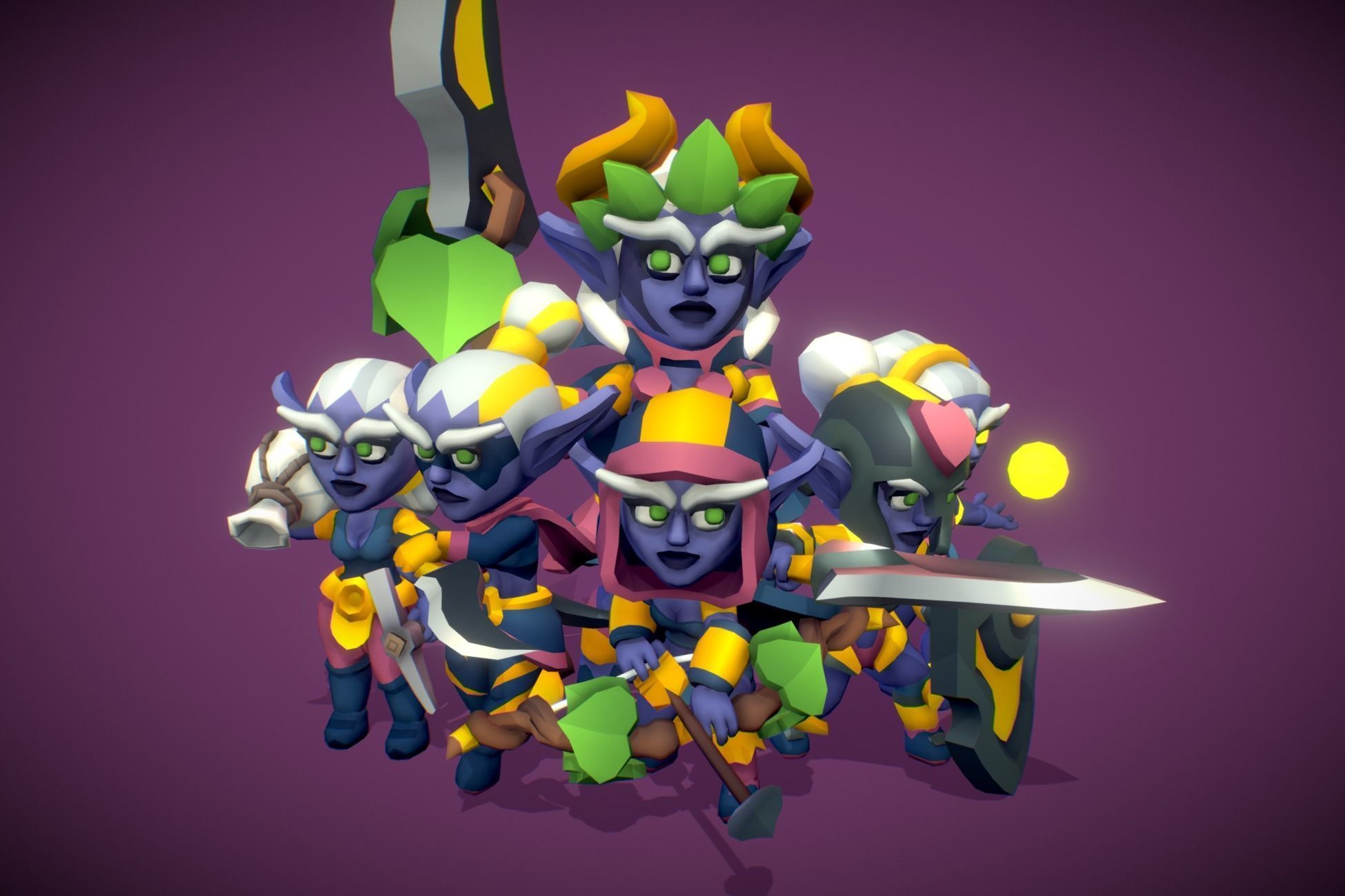 RTS Mega Pack - Proto Series Low-poly 3D model_3