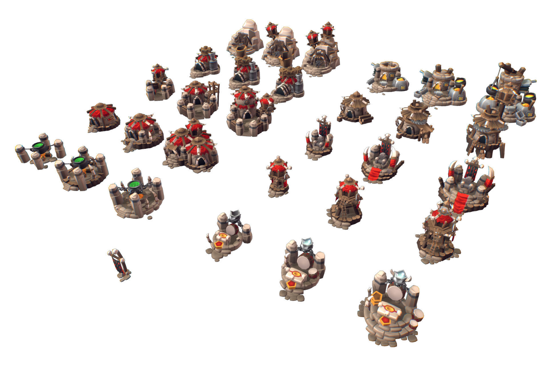 RTS Mega Pack - Proto Series Low-poly 3D model_6