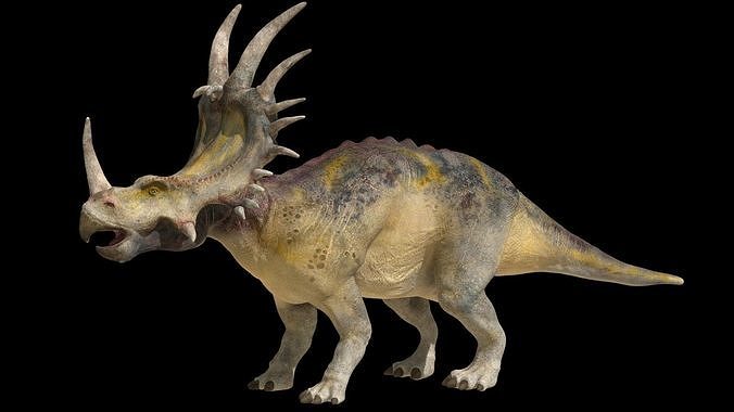 Dinosaur Styracosaurus Rig 3D model
