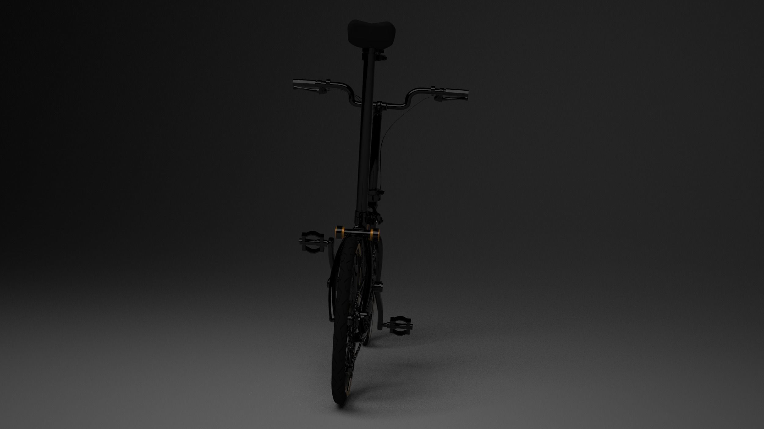 Brompton Black edition Low-poly 3D model_4