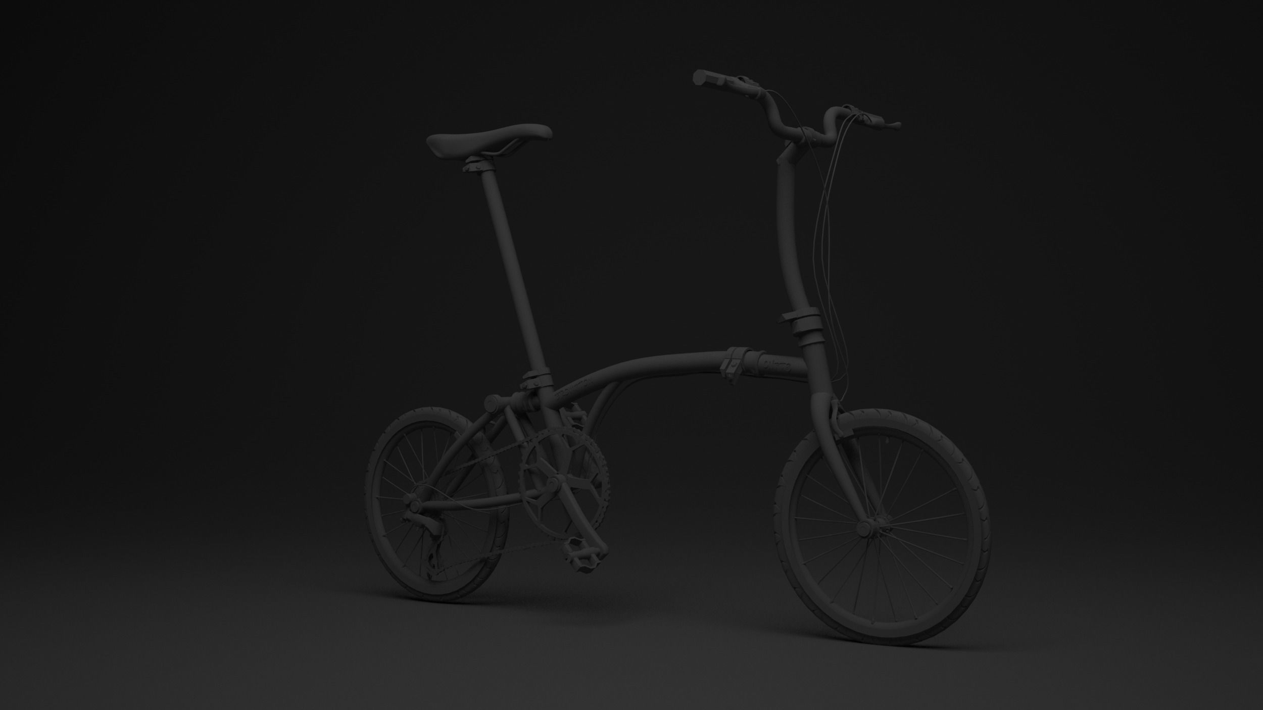Brompton Black edition Low-poly 3D model_10