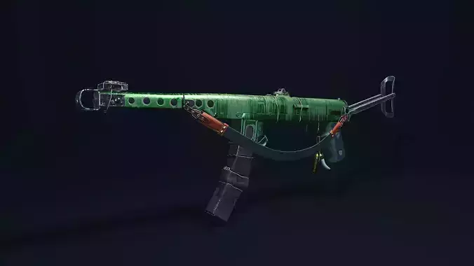 PPS 43 Soviet submachine gun 3D model