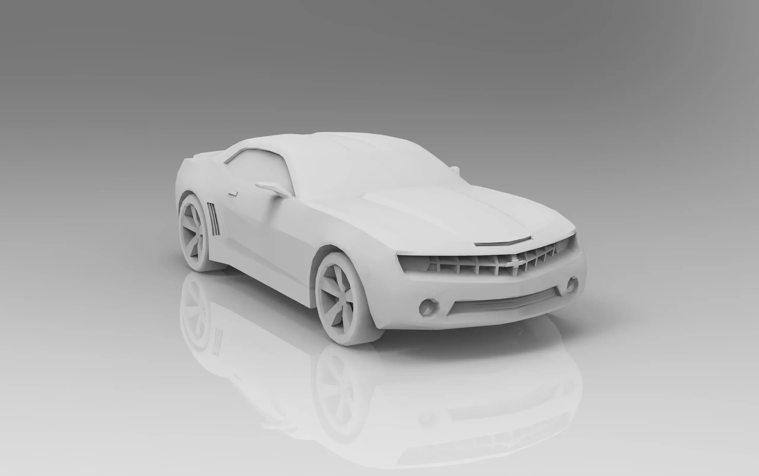 Chevrolet Camaro low poly Low-poly 3D model