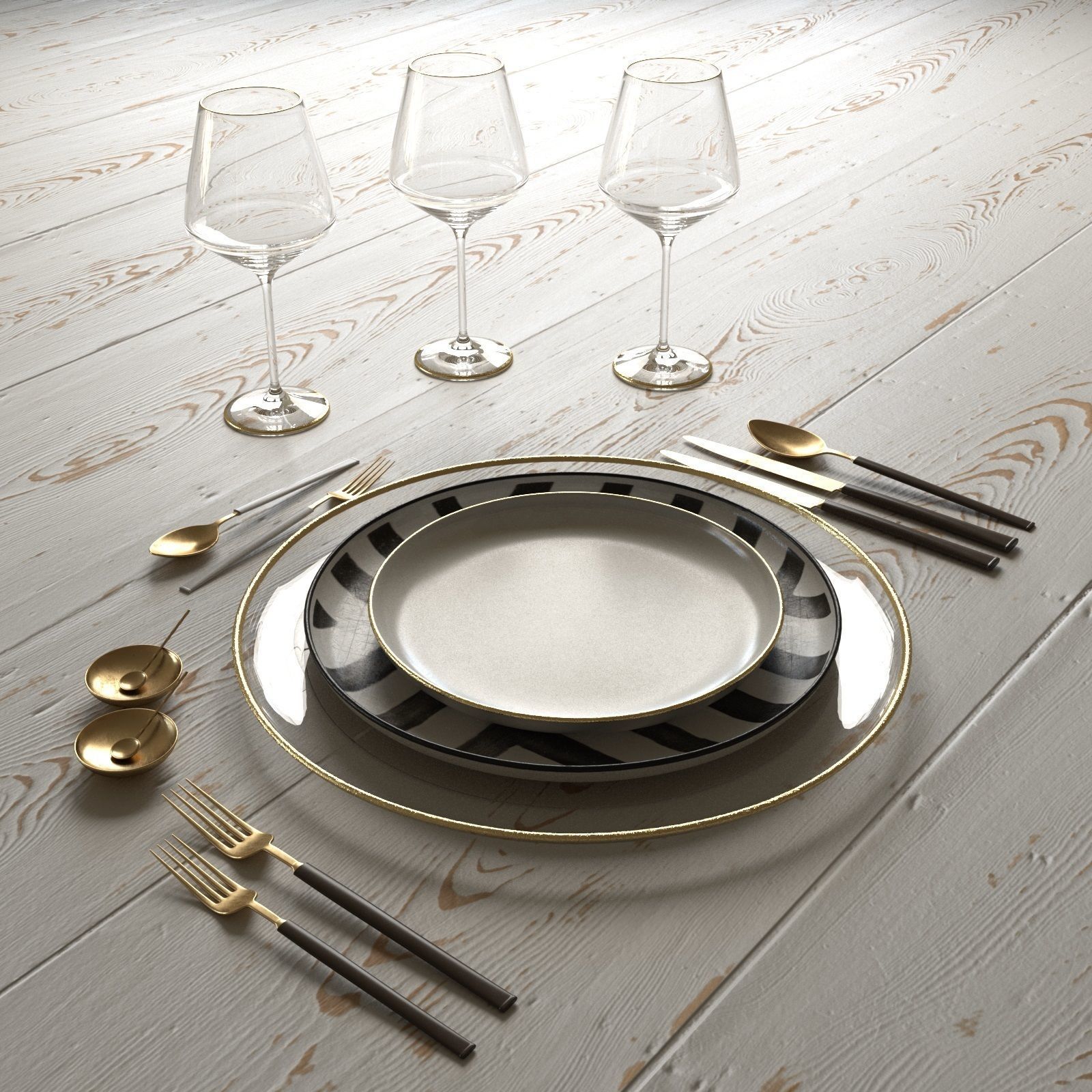 Table Setting 01 3D model_1