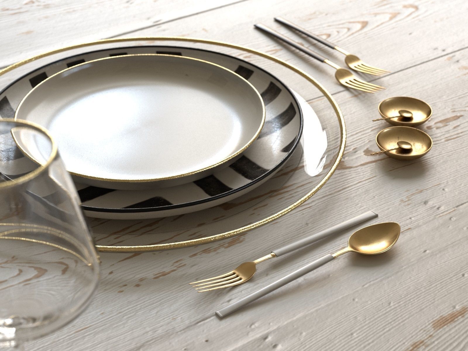 Table Setting 01 3D model_2