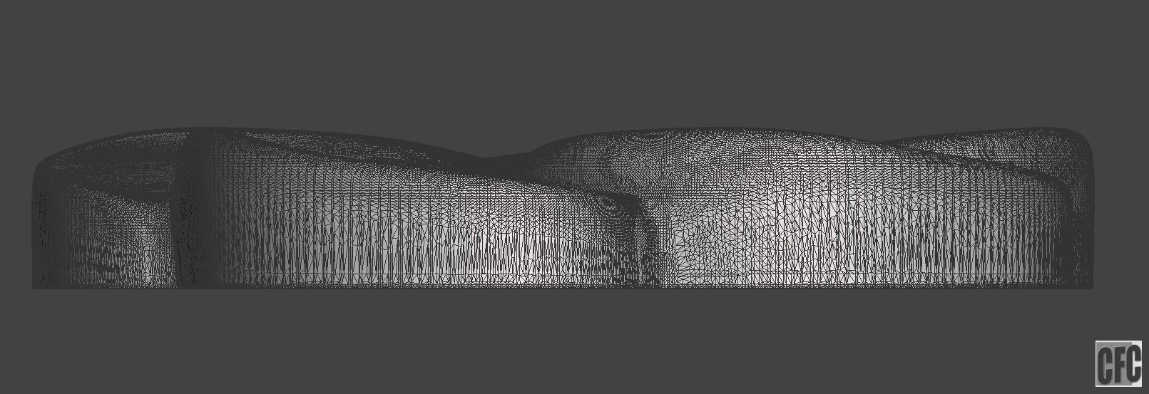 WoodCarving floral detail - 3d model for CNC - FlowerCFC15 3D print model_9