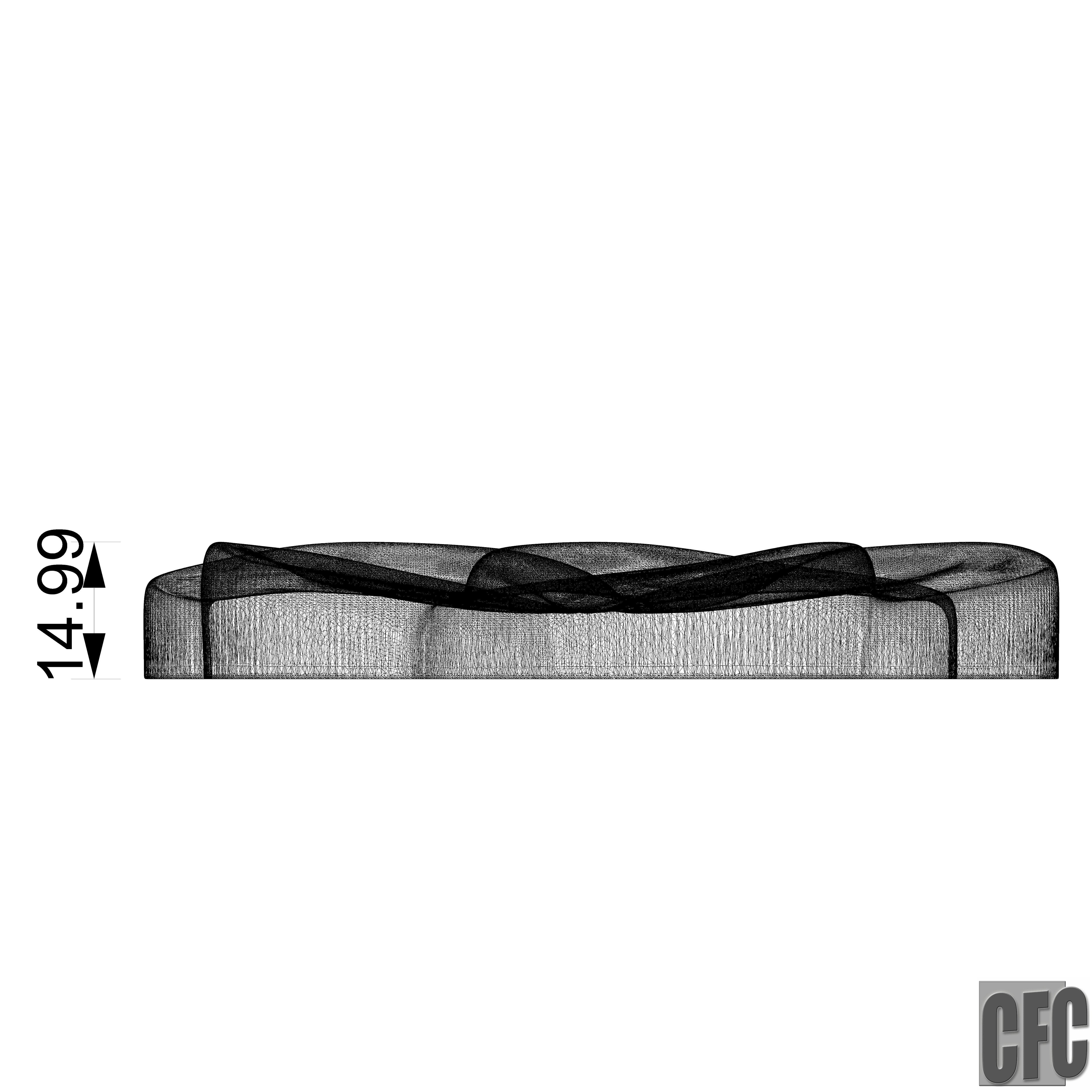 WoodCarving floral detail - 3d model for CNC - FlowerCFC15 3D print model_18