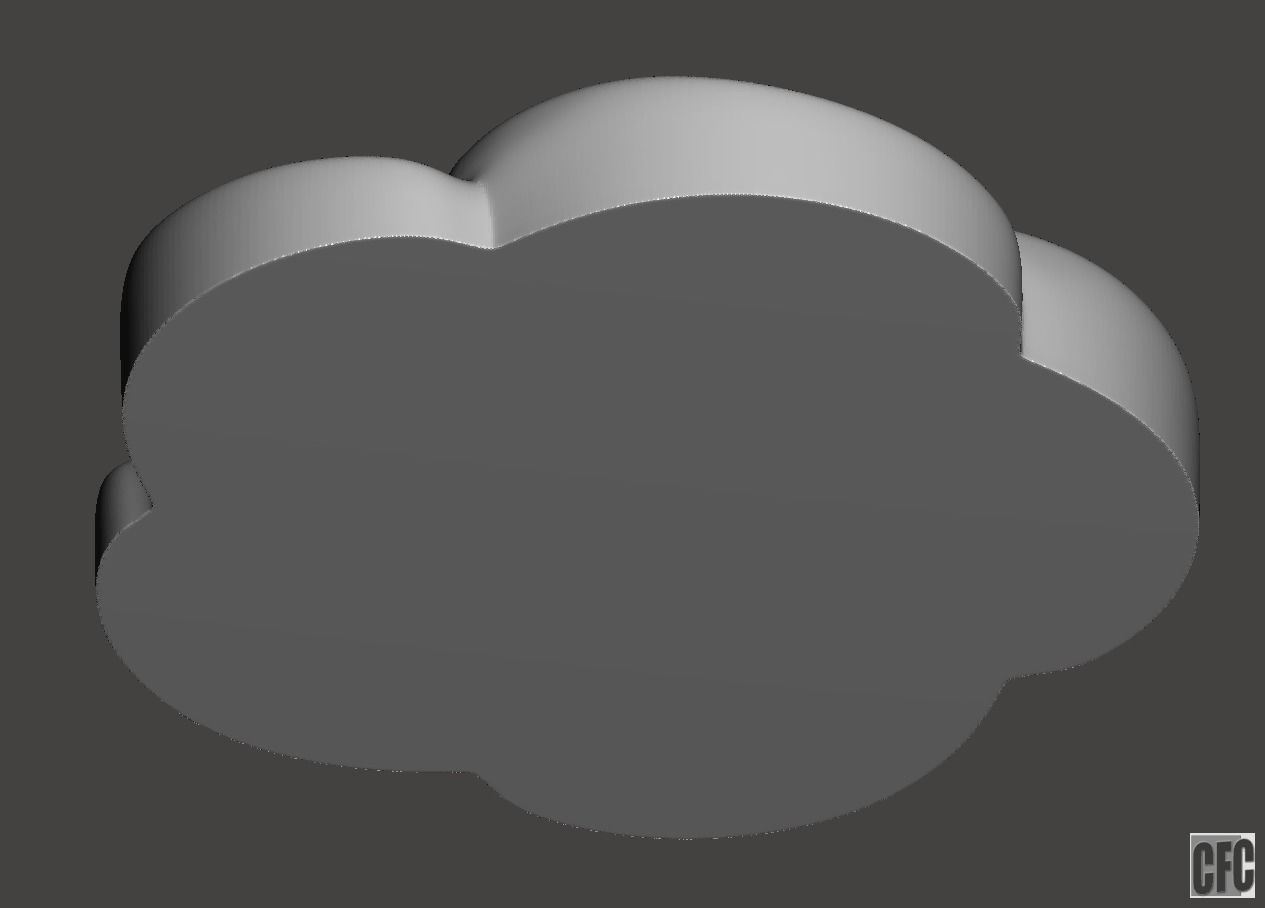 WoodCarving floral detail - 3d model for CNC - FlowerCFC15 3D print model_5