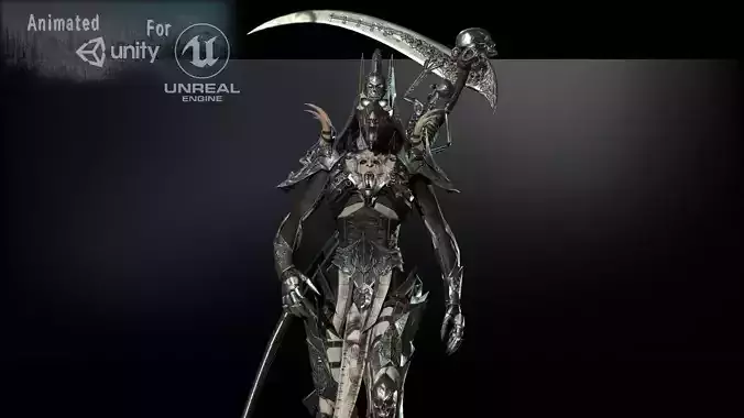 Necromant Remastered Low-poly 3D model