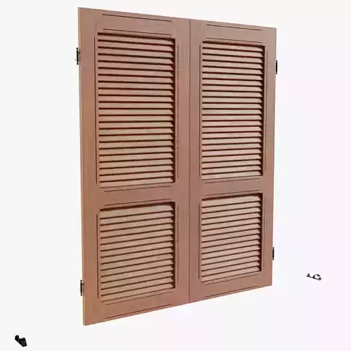 Wood Shutters 3D model