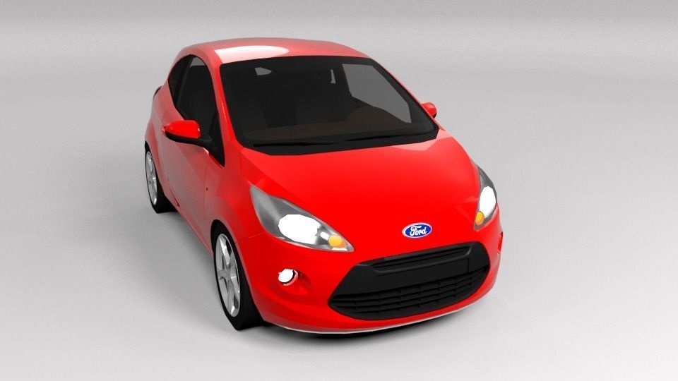 3D model FORD KA LOWPOLY VR / AR / lowpoly CGTrader