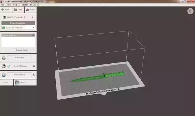 Bayonet 3D print model