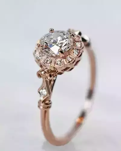 vintage ring for one carat stone