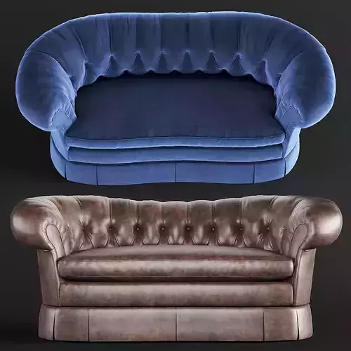BAKER Victorian Loveseat