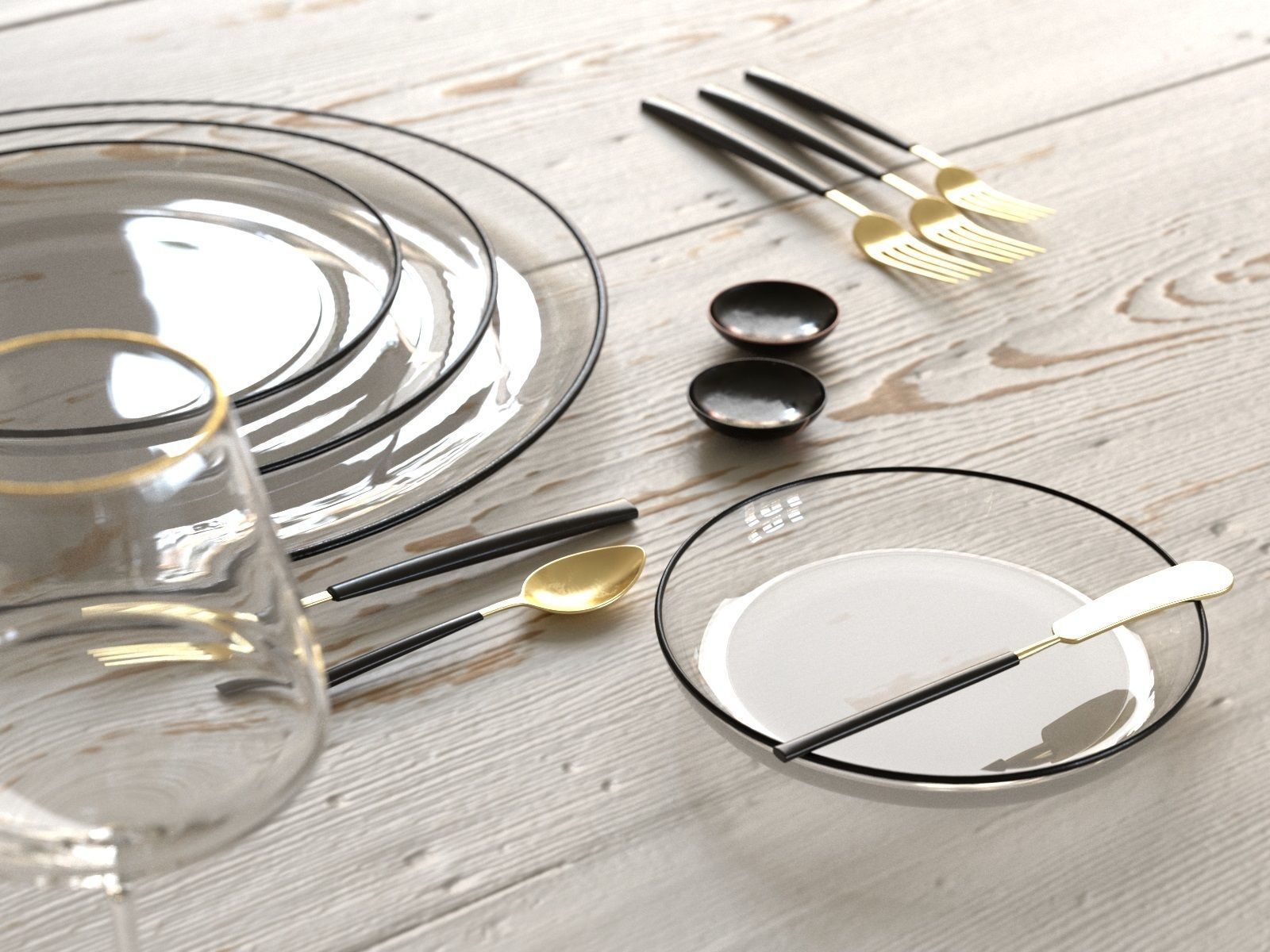 Table Setting 07 3D model_2