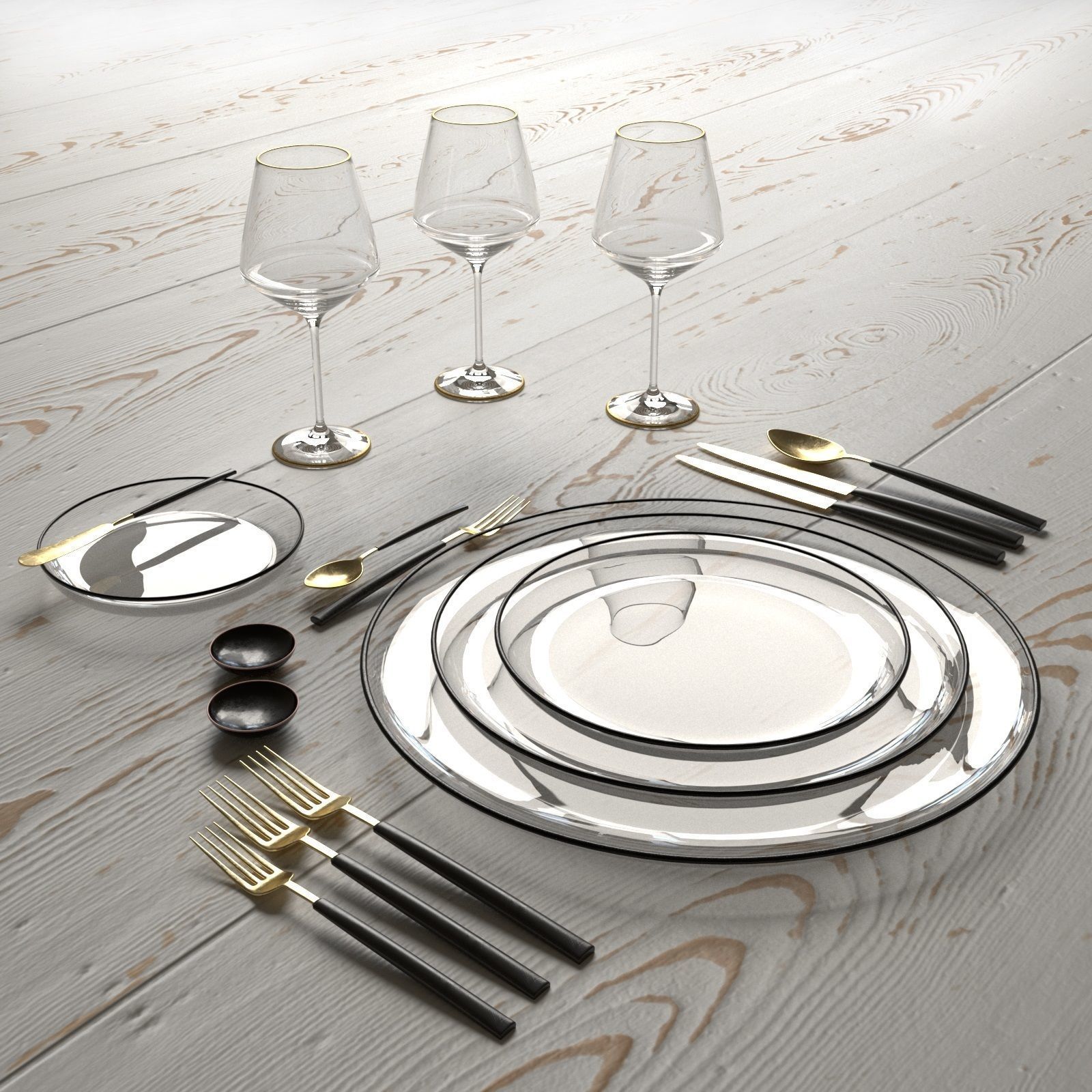 Table Setting 07 3D model_1