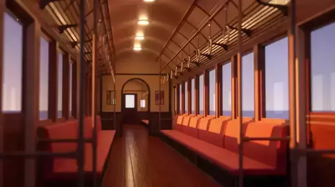 The Train in Spirited Away 3D model