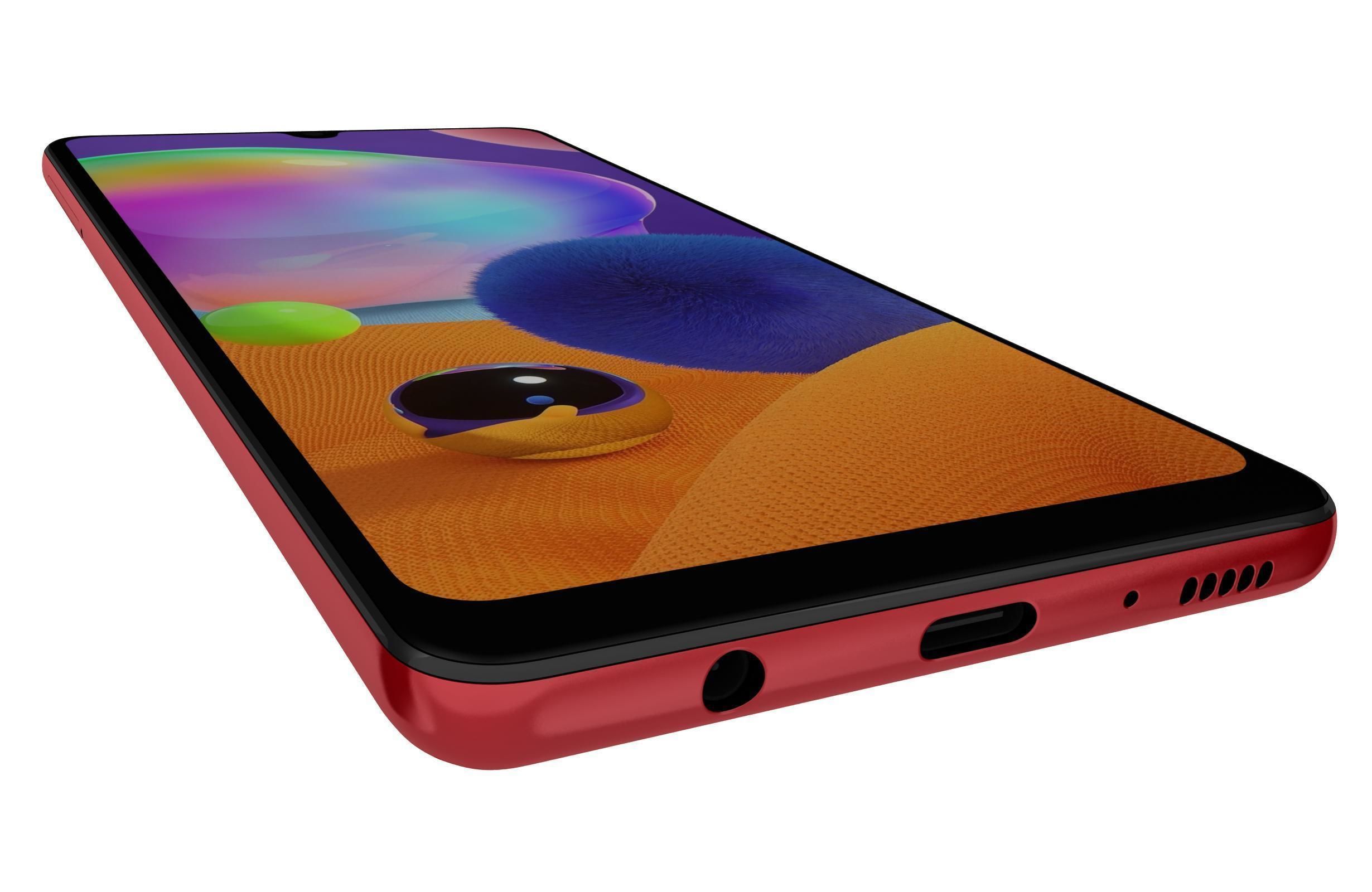 Samsung Galaxy A31 Prism Crush Red 3D model_10