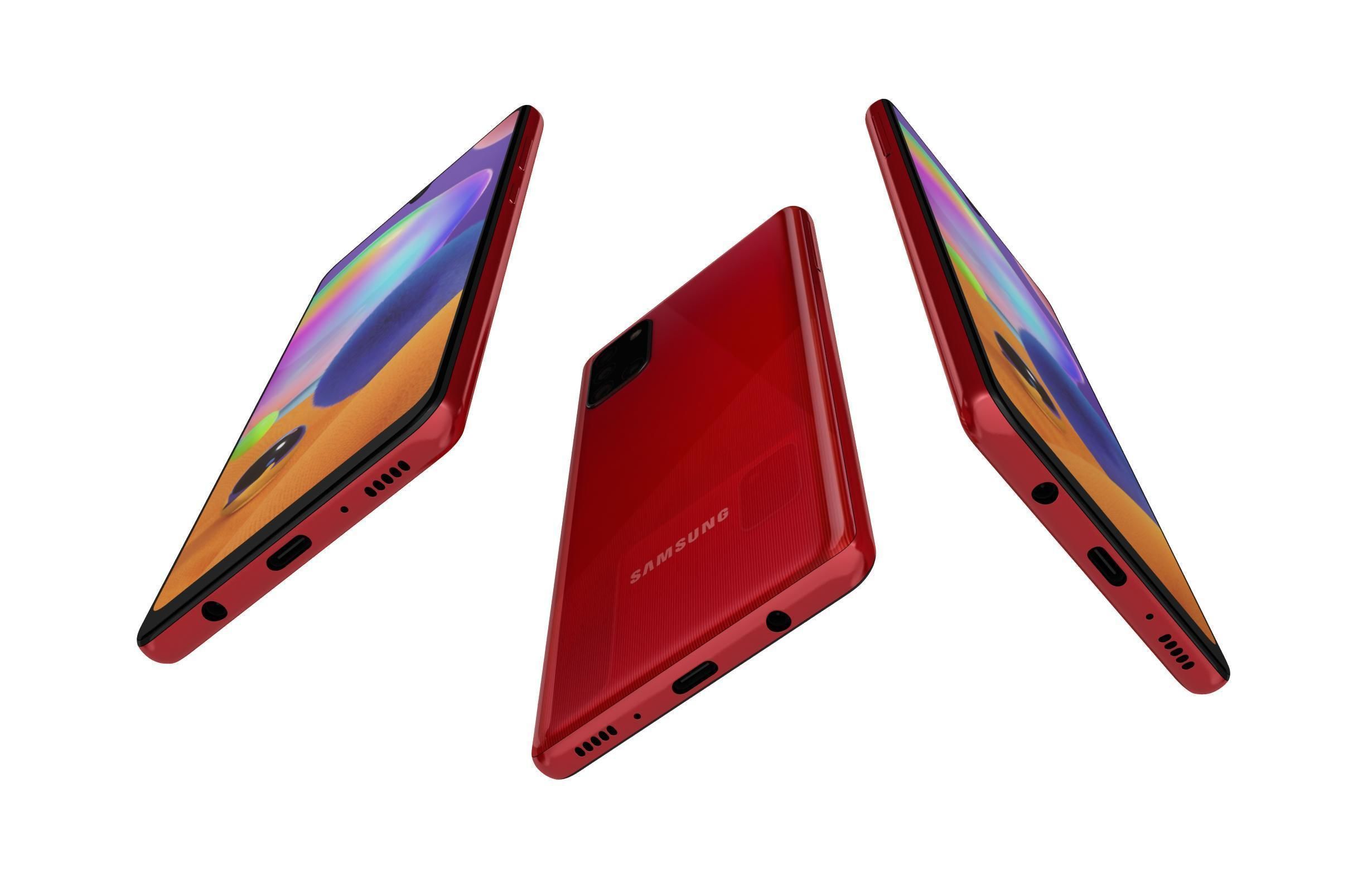 Samsung Galaxy A31 Prism Crush Red 3D model_1