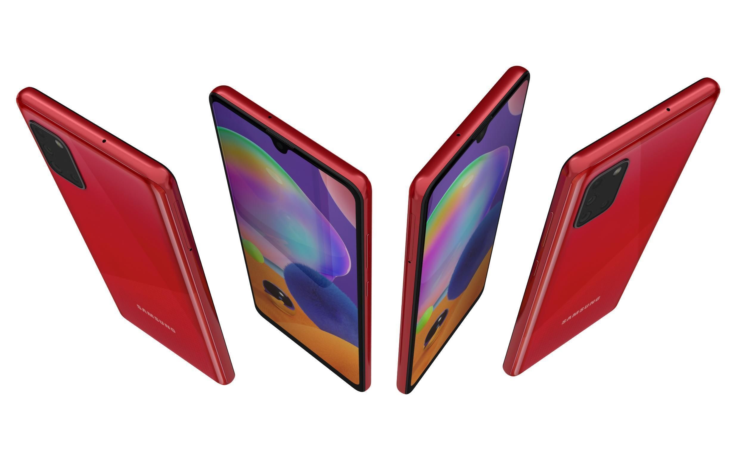 Samsung Galaxy A31 Prism Crush Red 3D model_4