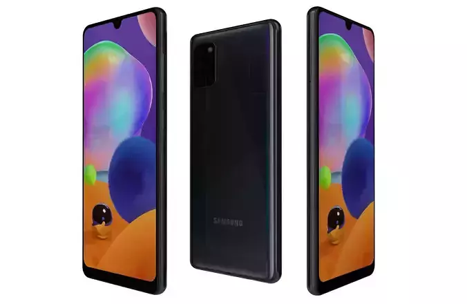 Samsung Galaxy A31 Prism Crush Black 3D model