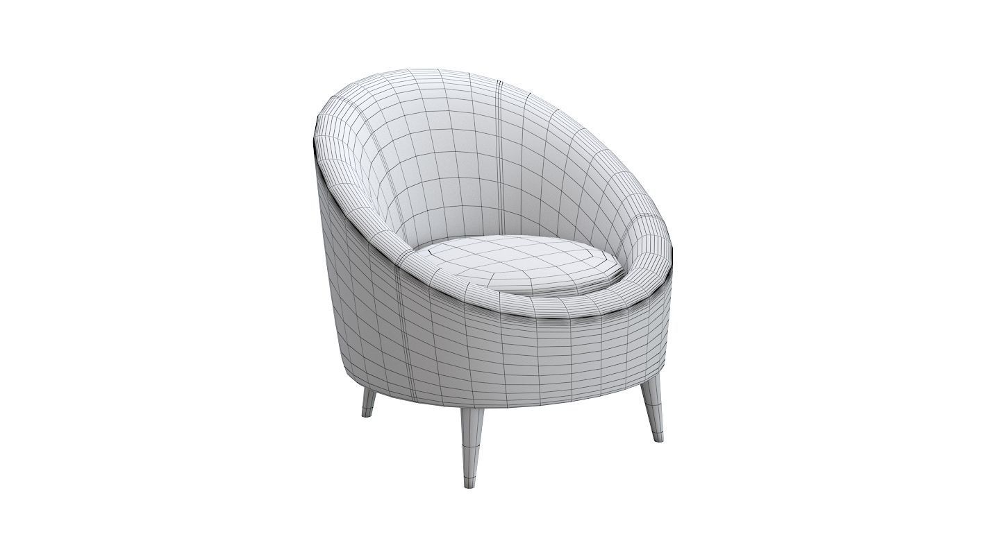 Armchair Round Dreams Unterzo 3D model_6