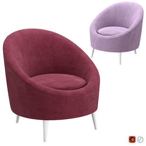 Armchair Round Dreams Unterzo 3D model