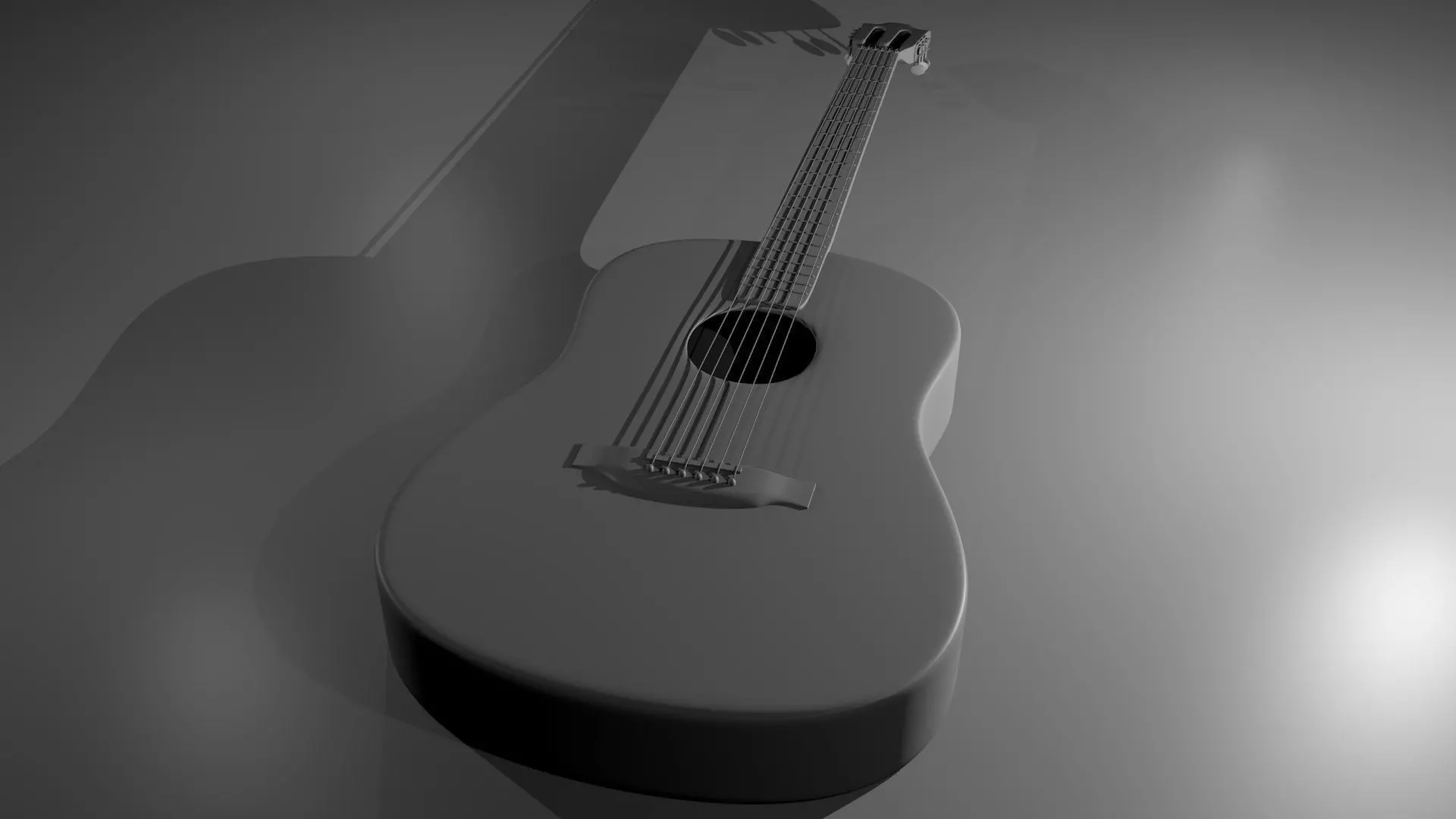 Acoustic Guitar 3D model