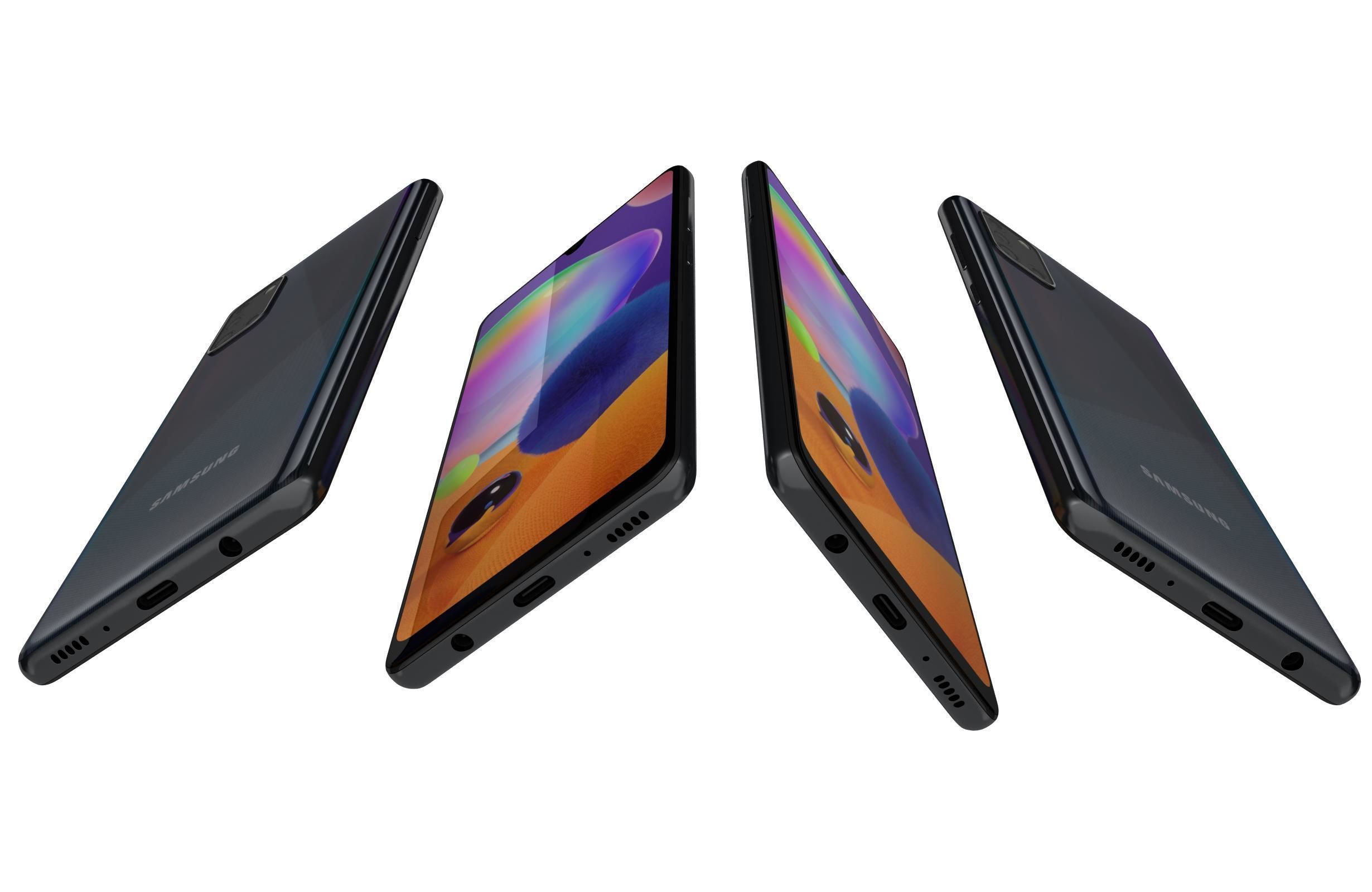 Samsung Galaxy A31 All Colors 3D model_8