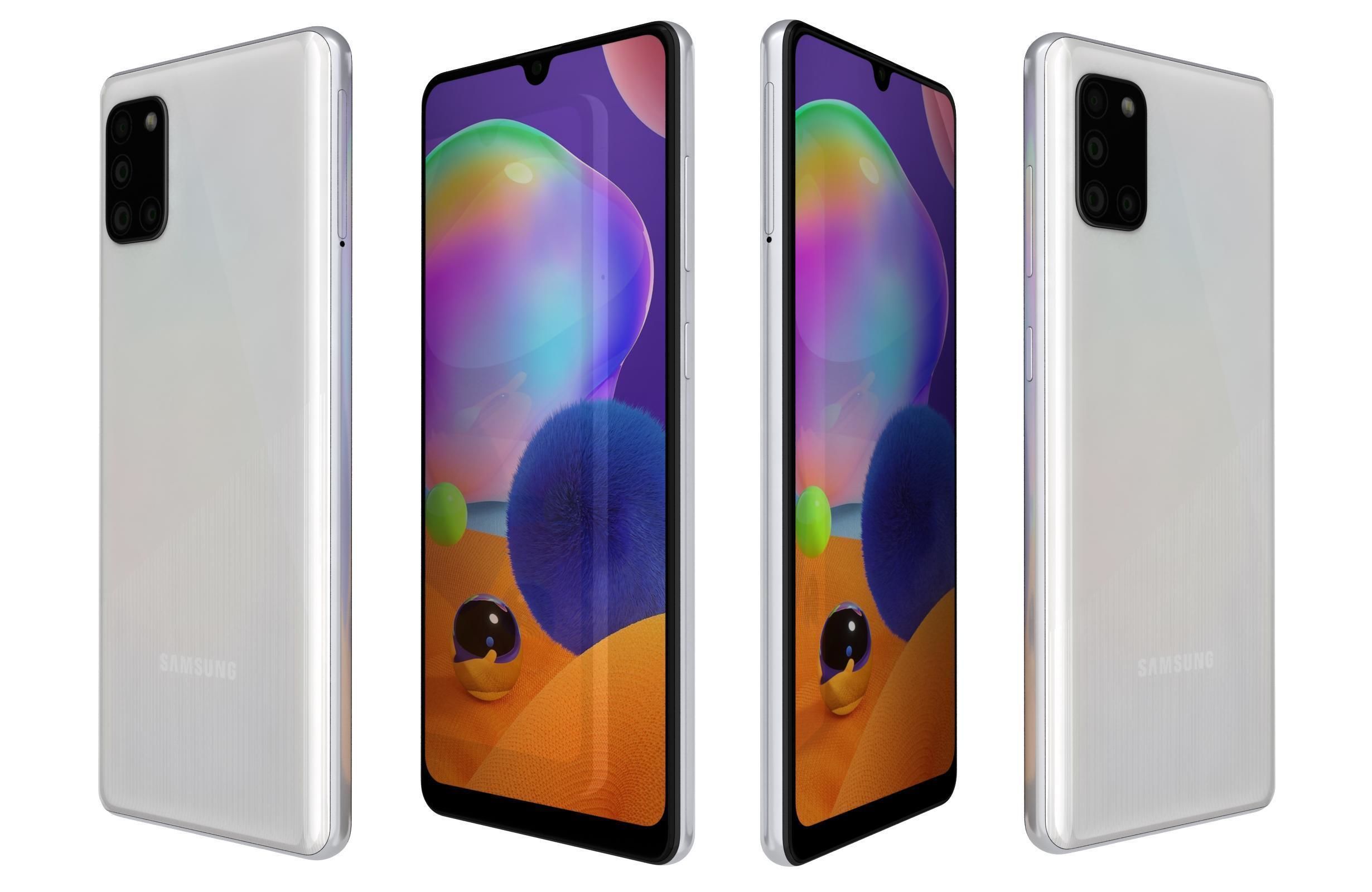 Samsung Galaxy A31 All Colors 3D model_4