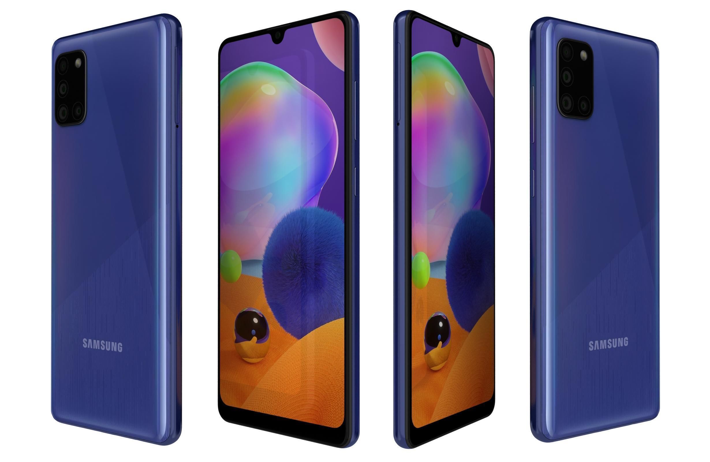 Samsung Galaxy A31 All Colors 3D model_14