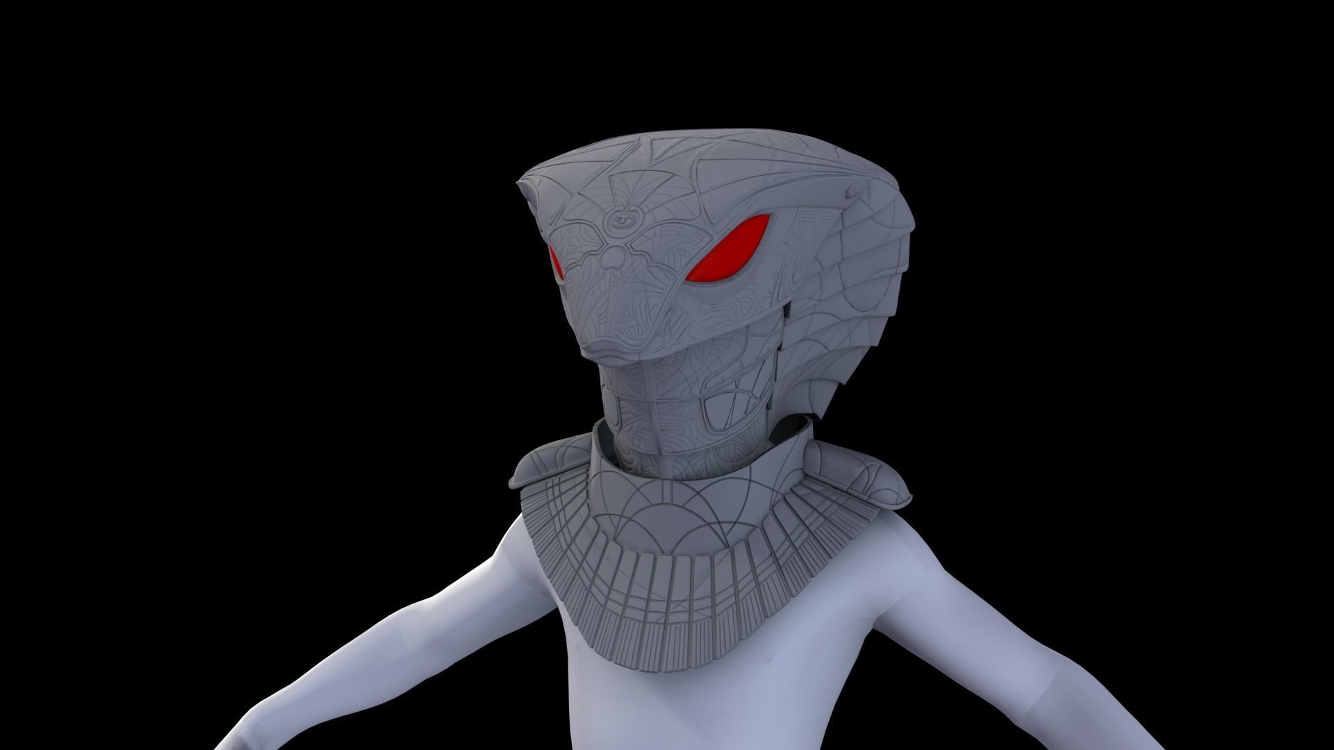 Stargate Serpent Guard Cosplay 3D print model 3D print model_10