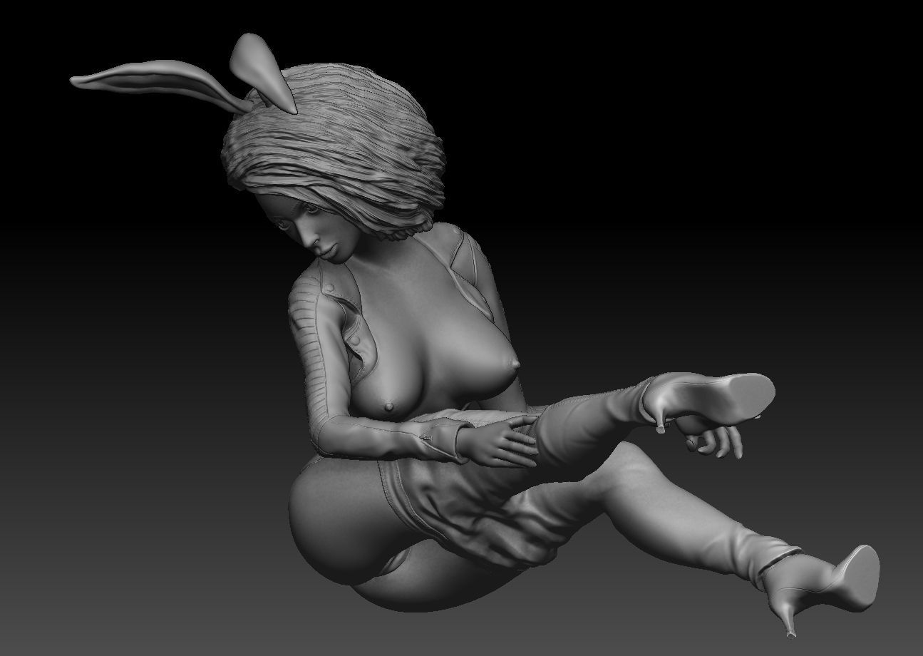 bunny-girl Kate NSFW version 3D print model_1